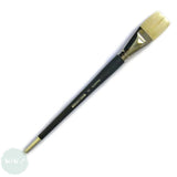 ARTIST HOG  Bristle Brush-  FLAT - 24 Long handle