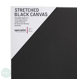 Stretched Artist Canvas - STANDARD DEPTH - Black Primed – 400 x 500mm