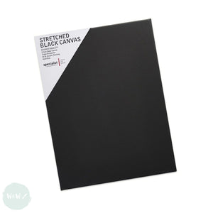 Stretched Artist Canvas - STANDARD DEPTH - Black Primed – 400 x 500mm