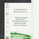 Hardback Watercolour Paper Book - TRAVEL JOURNAL - 200gsm NOT Surface- PANORAMA 210 x 100mm