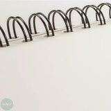 Hardback sketchbook - Spiral bound- Heavyweight 220gsm white cartridge, 30 sheets- A3 Landscape