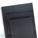 Hardback sketchbook - Spiral bound- Heavyweight 220gsm white cartridge, 30 sheets- A3 Portrait