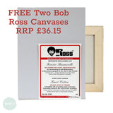 Bob Ross Painting Set - Landscape Master Set - includes FREE Bob Ross Canvases WORTH £36.15