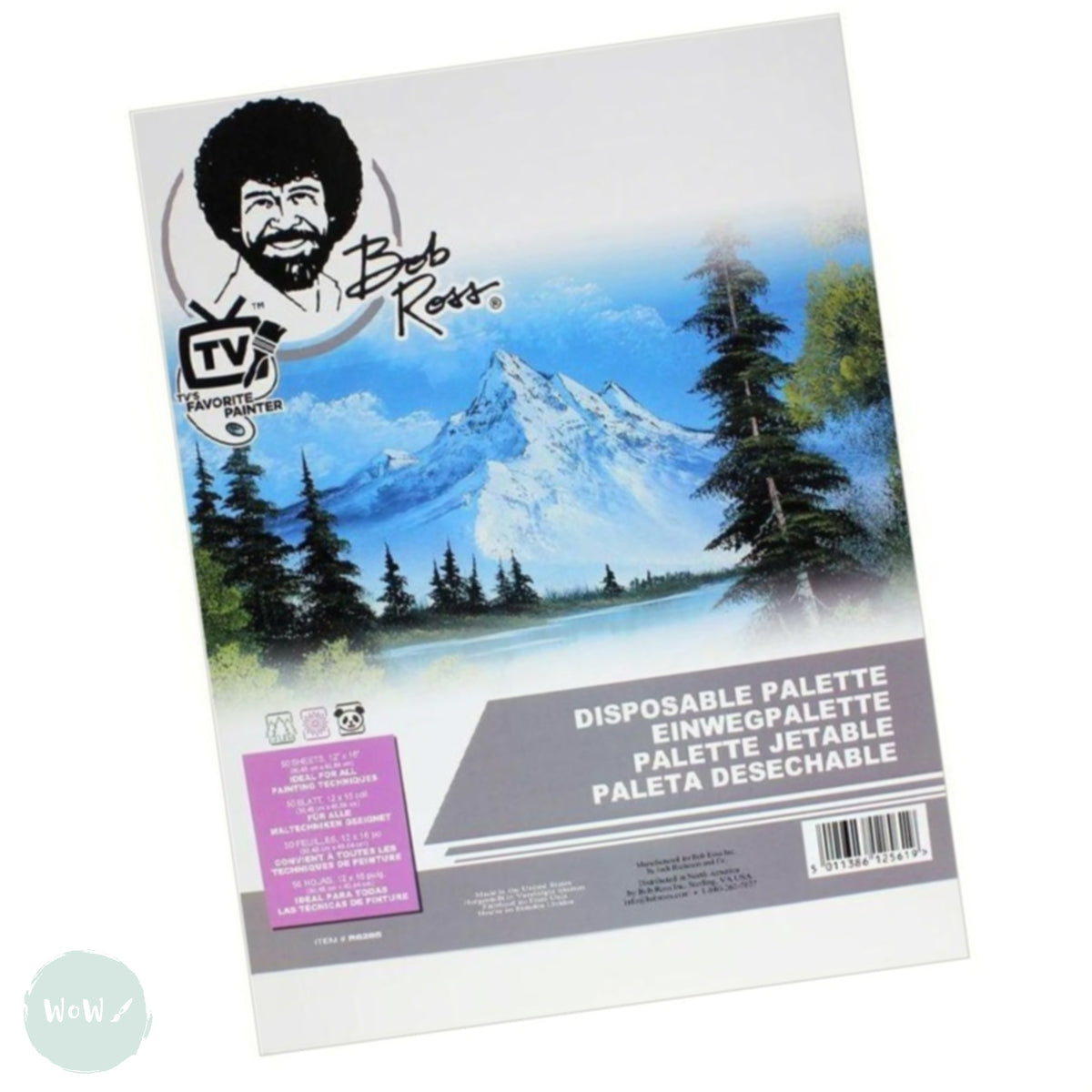 Tearoff Paper Palette pad BOB ROSS Disposable 12 x 16" (305 x 406m