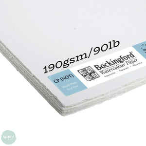 WATERCOLOUR PAPER - Single Sheets - BOCKINGFORD - 22 x 30" - 90lb – NOT Surface