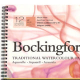 WATERCOLOUR PAPER PAD - Spiral Bound - BOCKINGFORD - 300gsm (140lb) - HP (SMOOTH) Surface -  12 x 9"