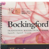 WATERCOLOUR PAPER PAD - Spiral Bound - BOCKINGFORD - 300gsm (140lb) - HP (SMOOTH) Surface -  14 x 10"