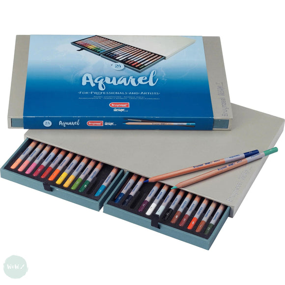 Watercolour Pencil Sets - BRUYNZEEL Design - 24 Assorted - HALF PRICE