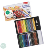 Coloured Pencil Sets - BRUYNZEEL - Super Sixties Beetle tin - 60 pieces