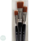 BRUSH SET – Artists Synthetic - BS2 - Flat Blender Acrylic - 10, 14 & 18