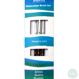 BRUSH SET - BS8 - Soft Squirrel Hair Rounds - Sizes 2, 4 & 8