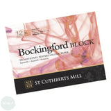 Watercolour Paper - BLOCK - BOCKINGFORD -  140 lb/ 300lb, SMOOTH (HP) Surface- 16 x 12"