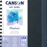 WATERCOLOUR PAPER - Spiral - HARDBACK - Canson Art Book - MONTVAL - 300gsm - COLD PRESSED - 20 x 20 cm