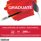 Pad - Oil Painting – CANSON Graduate Oil & Acrylic Pad 290gsm Paper A4