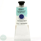 BLOCK PRINTING COLOUR - Oil Based - Cranfield - CALIGO SAFEWASH RELIEF INK - 75ml -  Phthalo Blue