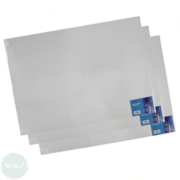 Canvas Board - White primed 100% cotton - SEAWHITE -  A1 - THREE PACK