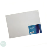 Canvas Board - WHITE PRIMED 100% COTTON - SEAWHITE -  A3