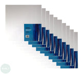 Canvas Board - WHITE PRIMED 100% COTTON - SEAWHITE - 30 x 30 cm - 10 PACK