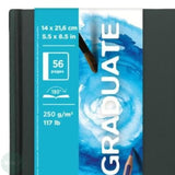 Watercolour Paper - Hardback TRAVEL JOURNAL - CANS0N - Graduate - 250gsm - LIGHT GRAIN - 14 x 21.6 cm PORTRAIT