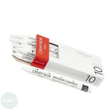 WATER-SOLUBLE WAX OIL PASTEL - Caran D'ache - NEOCOLOR II  - White - BOX of 10