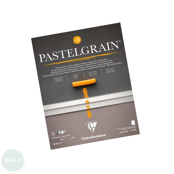 PASTEL SURFACE - Clairefontaine - PASTELGRAIN - PAD - 360gsm -18 x 24 cm (approx. 7 x 9