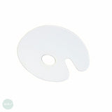Plastic Palette- Clear PLEXIGLASS Oval Flat Palette- Small (22 x 28cm)