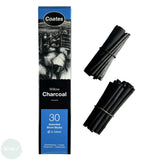 Willow Charcoal - COATES - 30 Short Stick (Assorted) Pack