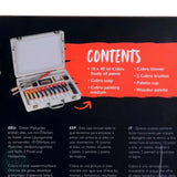 Oil Paint Set- WATER-MIXABLE - COBRA - Wooden STUDY BOX - 10 x 40ml Tubes & 7 Accessories