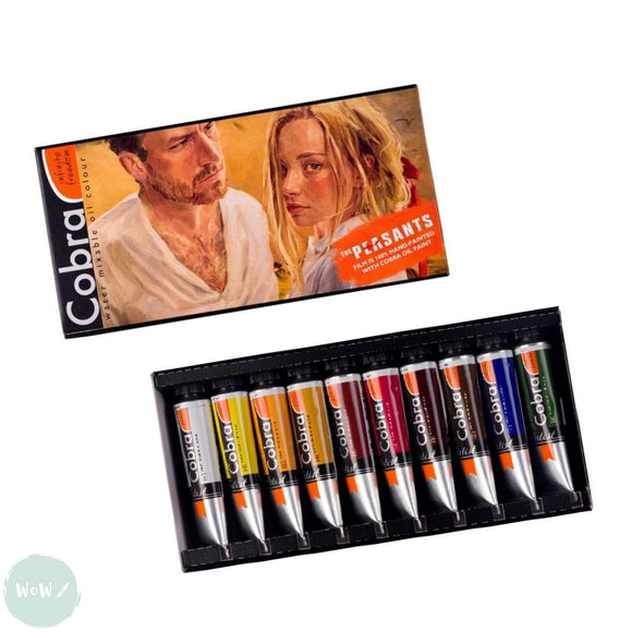 Oil Paint Set- WATER-MIXABLE - COBRA - The Peasants PORTRAIT COLOURS - 10 x 40ml Tubes