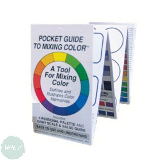 Art Instruction Book - COLOUR MIXING - Pocket Guide to Mixing Colours by Color Wheel