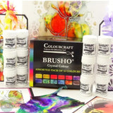 Watercolour Paint Sets - BRUSHO Watercolour Crystals - 12 15g Assorted