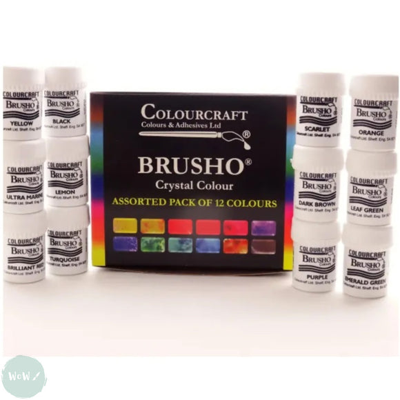 Watercolour Paint Sets - BRUSHO Watercolour Crystals - 12 15g Assorted