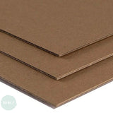 Corrugated 2mm Kraft Board - A1 -  25 SHEETS