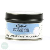 BLOCK PRINTING COLOUR - Oil Based - Cranfield - CALIGO SAFEWASH RELIEF INK - 250ml - OPAQUE WHITE