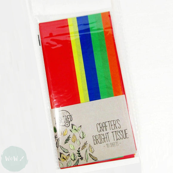 Tissue Paper - CRAFTERS - BRIGHT - 10 sheets