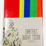 Tissue Paper - CRAFTERS - BRIGHT - 10 sheets