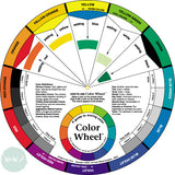 COLOUR MIXING -  Color Wheel STANDARD Artists Colour Mixing guide wheel - 24cm