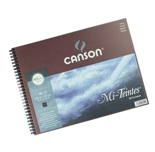 Canson Mi-Tientes Paper Spiral Pad - 24 x 34 cm (9.4 x 12.6
