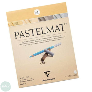 Clairefontaine PASTELMAT PAD 360gsm -  30 x 40 cm (approx. 12 x 16.5") - No. 1 - LIGHT SHADES