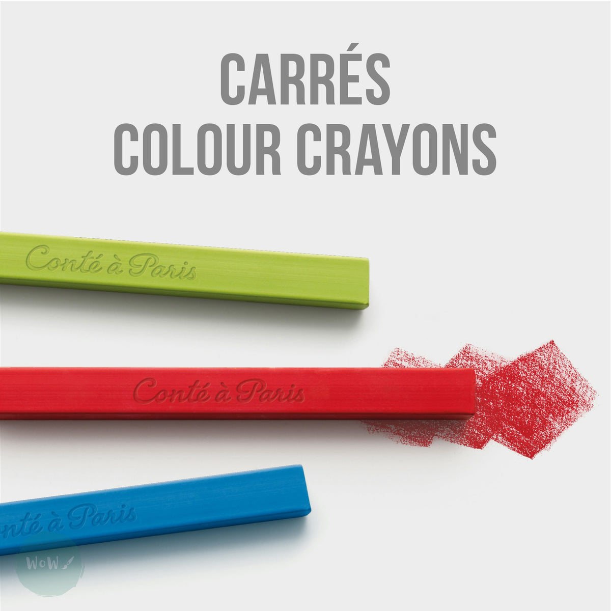 Conté à Paris Landscape Colour Carre Crayons - Square Pastel Set Of 12
