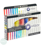 Gouache Set- Daler Rowney - AQUAFINE GOUACHE  - STARTER SET - 6 x 15ml