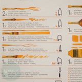 BRUSH SET - Daler Rowney - SIMPLY - 10 Assorted Synthetic ACRYLIC - Zip Case