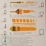 BRUSH SET - Daler Rowney - SIMPLY - 10 Assorted Synthetic ACRYLIC - Zip Case