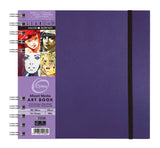 Hard Back Sketchbook - SPIRAL BOUND – Daler Rowney - OPTIMA Mixed Media Paper 250gsm – AMETHYST Cover – A5