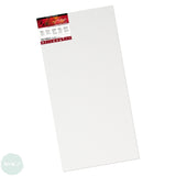 DEEP EDGE White Primed Stretched 100% Cotton Canvas – Daler Rowney -  ARTISTS 3D - 50 x 100cm (Approx. 20 x 39”)