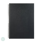 HARDBACK SKETCHBOOK - Spiral Bound - Daler Rowney - EBONY - A5 - PORTRAIT - 160gsm