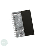 HARDBACK SKETCHBOOK - Spiral Bound - Daler Rowney - EBONY -  A6 - PORTRAIT - 150gsm