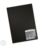 HARDBACK SKETCHBOOK - Square Bound - Daler Rowney - EBONY -  A4 PORTRAIT - 160G - 54 sheet