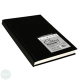 HARDBACK SKETCHBOOK - Square Bound - Daler Rowney - EBONY -  A4 PORTRAIT - 160G - 54 sheet