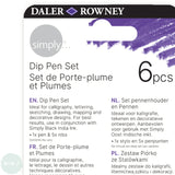 Dip Pen Set- Daler Rowney Simply Dip Pen Set- 5 Assorted nibs & Holder